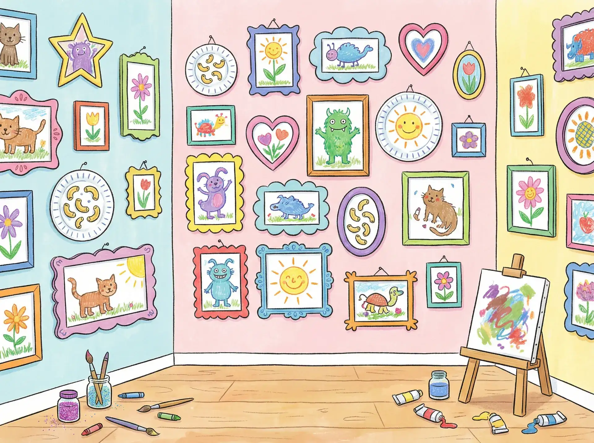 小朋友的彩色画作 - 超凡机械城 创意展示